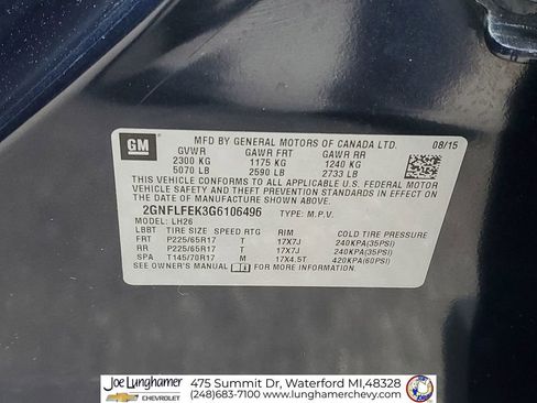 Used 2016 Chevrolet Equinox LT w/ Convenience Package image 31