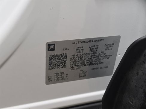 Certified 2025 Chevrolet TrailBlazer LT w/ Driver Confidence Package image 34