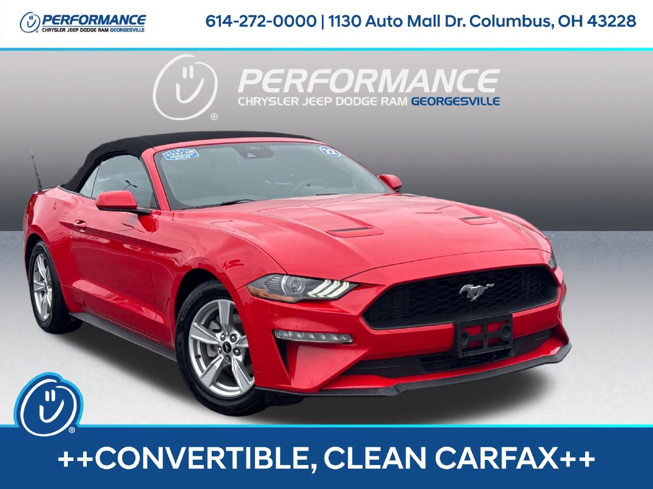 Used 2022 Ford Mustang Convertible RWD image 1