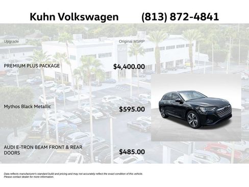 Used 2024 Audi Q8 e-tron Premium Plus w/ Premium Plus Package AWD/4WD image 2
