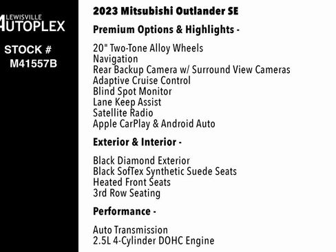 Used 2023 Mitsubishi Outlander SE image 2