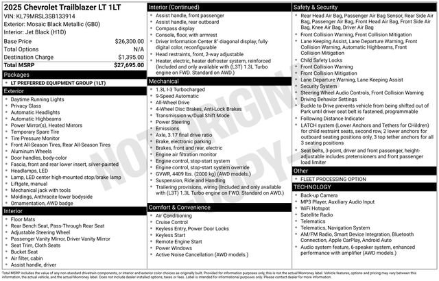 Used 2025 Chevrolet TrailBlazer LT AWD/4WD image 5