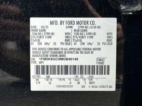 Used 2021 Ford Explorer ST w/ Equipment Group 401A AWD/4WD image 25