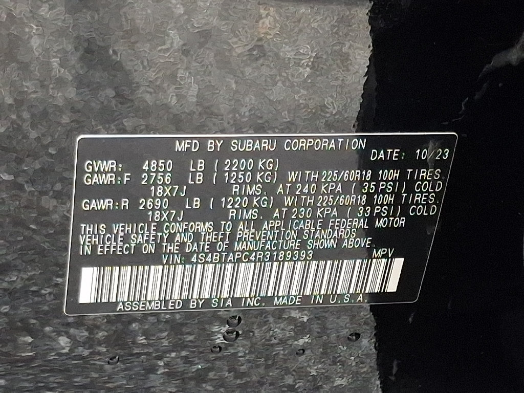 Certified 2024 Subaru Outback Touring AWD/4WD image 27