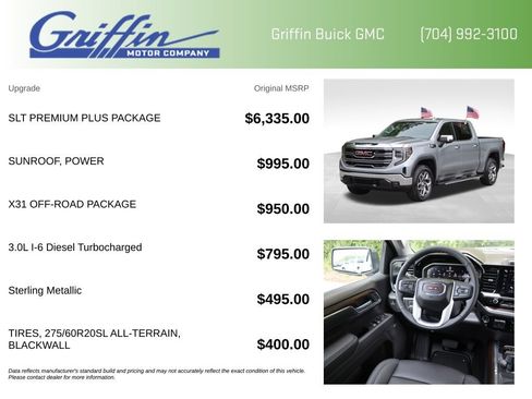 New 2026 GMC Sierra 1500 SLT w/ SLT Premium Plus Package AWD/4WD image 5