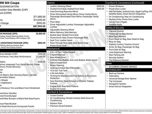 Used 2021 BMW M4 Coupe w/ Executive Package image 5