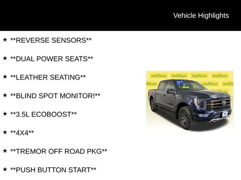 Certified 2023 Ford F150 Tremor w/ Equipment Group 402A High image 12