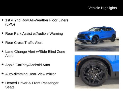 Used 2024 Chevrolet Blazer LT w/ LPO, Black Grille Bar Package FWD image 38