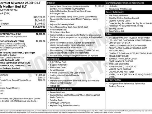 Used 2016 Chevrolet Silverado 2500 LT w/ Custom Sport Edition image 37