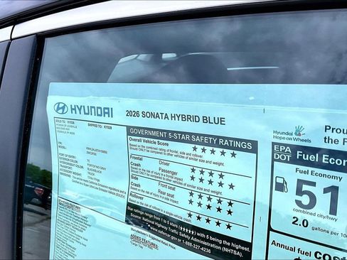 New 2026 Hyundai Sonata Blue FWD image 14