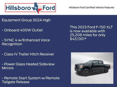 Certified 2023 Ford F150 XLT w/ Equipment Group 302A High AWD/4WD image 5