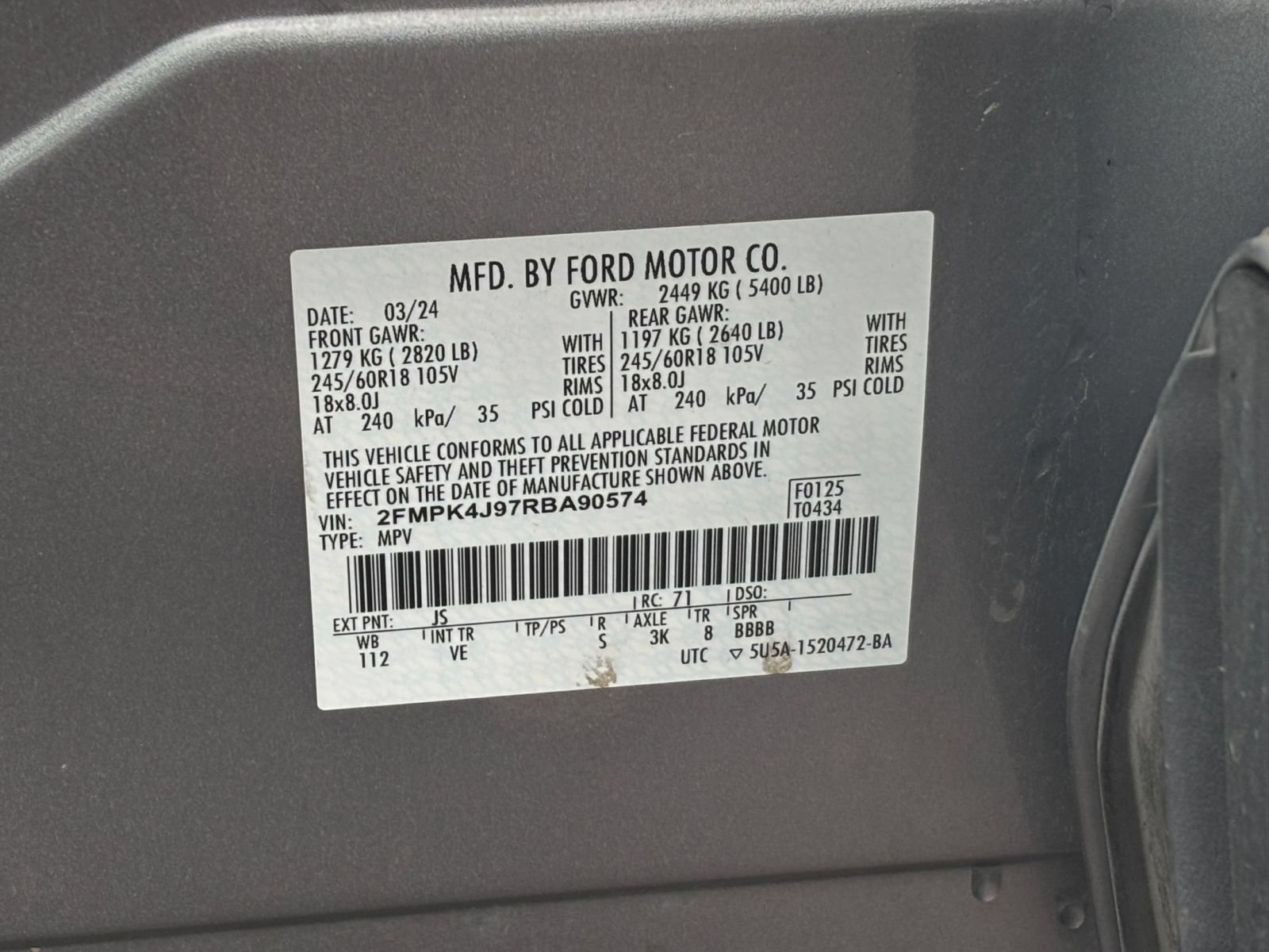 Used 2024 Ford Edge SEL AWD/4WD image 27