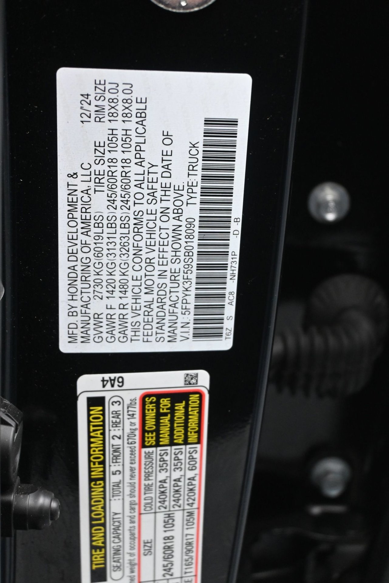 Used 2025 Honda Ridgeline RTL image 23