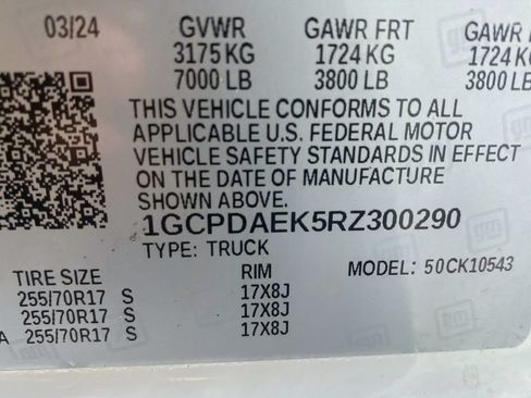 Used 2024 Chevrolet Silverado 1500 W/T w/ WT Value Package AWD/4WD image 26