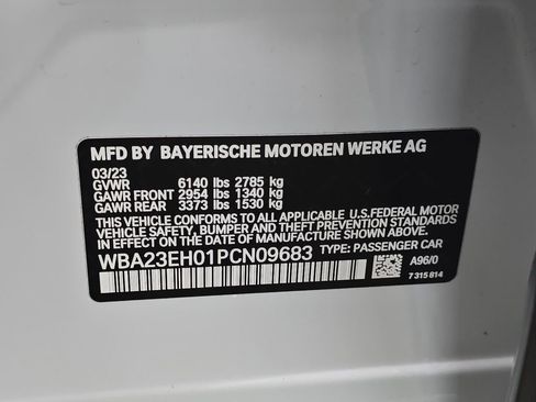Used 2023 BMW 740i w/ Parking Assistance Package RWD image 34