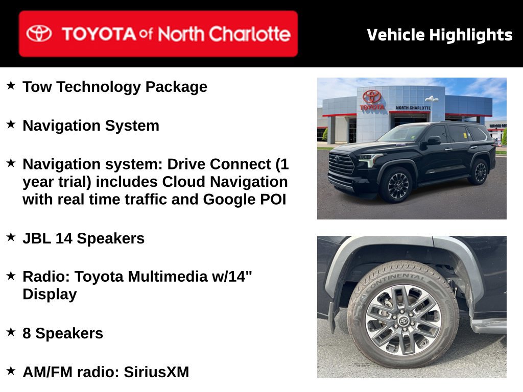 Used 2023 Toyota Sequoia Limited w/ Tow Technology Package AWD/4WD image 4