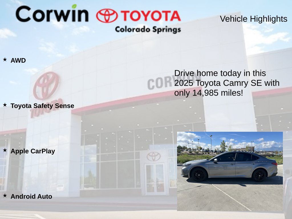 Used 2025 Toyota Camry SE AWD/4WD image 7