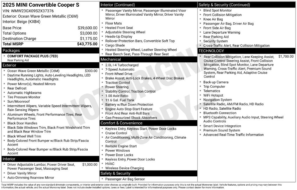 Used 2025 MINI Cooper S FWD image 2