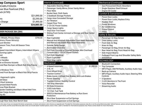 Used 2018 Jeep Compass Sport FWD image 6