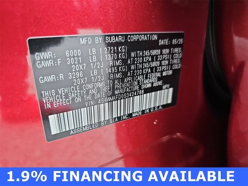 Certified 2025 Subaru Ascent Onyx Edition image 39