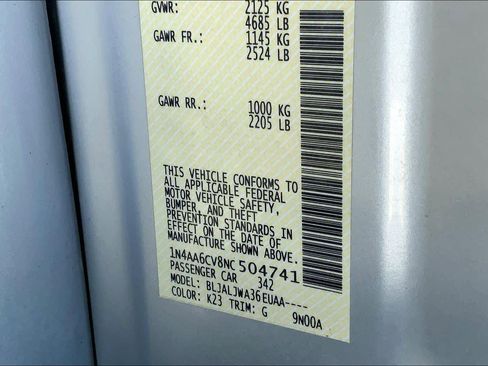 Used 2022 Nissan Maxima SV w/ Floor Mat Group image 65