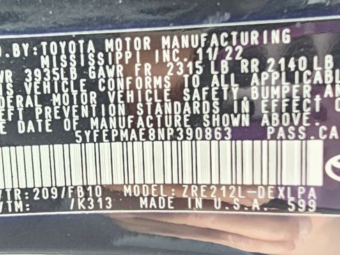 Used 2022 Toyota Corolla LE image 24