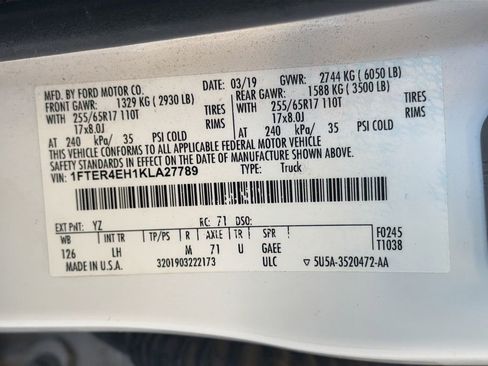 Used 2019 Ford Ranger XLT w/ Equipment Group 301A Mid RWD image 29