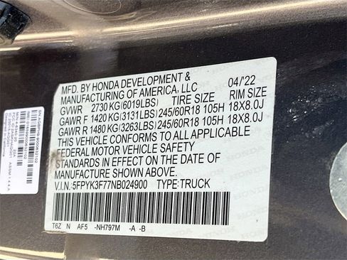 Used 2022 Honda Ridgeline RTL-E image 31