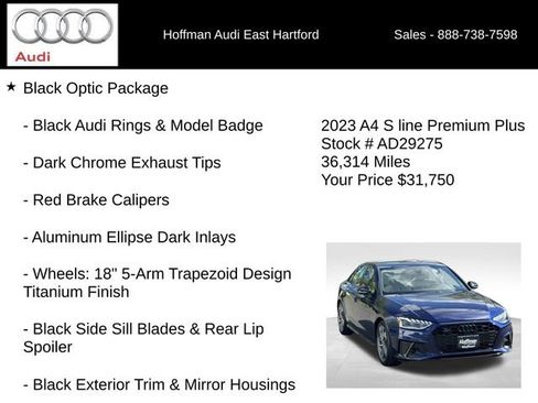 Used 2023 Audi A4 2.0T Premium Plus w/ Premium Plus Package AWD/4WD image 6