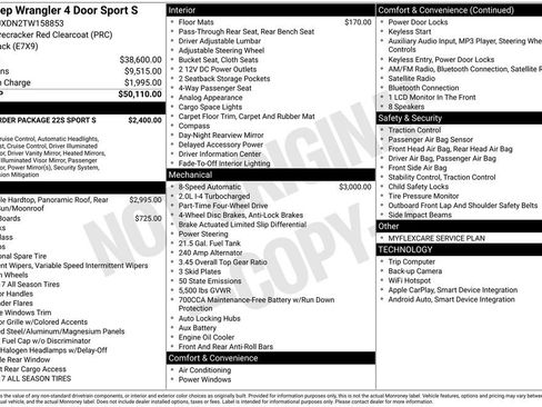 New 2026 Jeep Wrangler Sport S image 7