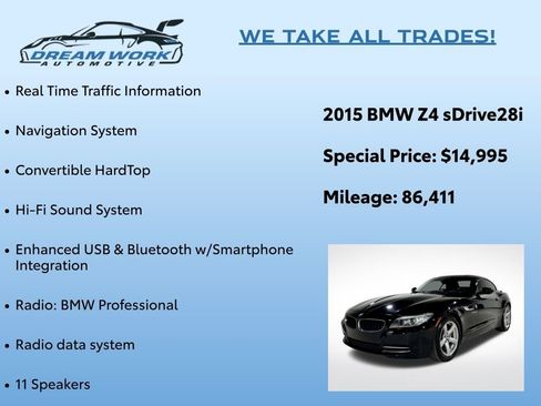 Used 2015 BMW Z4 sDrive28i image 2
