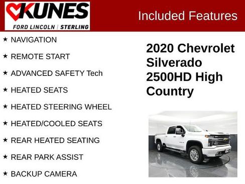 Used 2020 Chevrolet Silverado 2500 High Country w/ Gooseneck/5TH Wheel Package AWD/4WD image 2