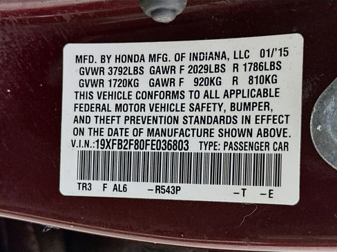 Used 2015 Honda Civic EX image 12