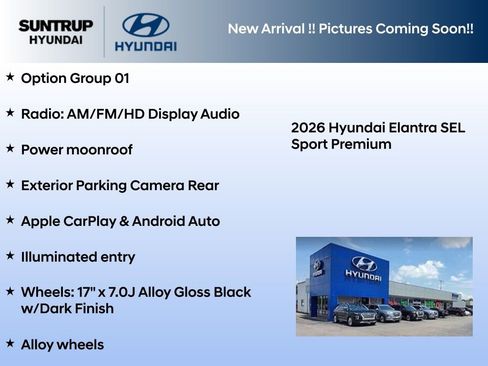New 2026 Hyundai Elantra SEL Sport Premium FWD image 2