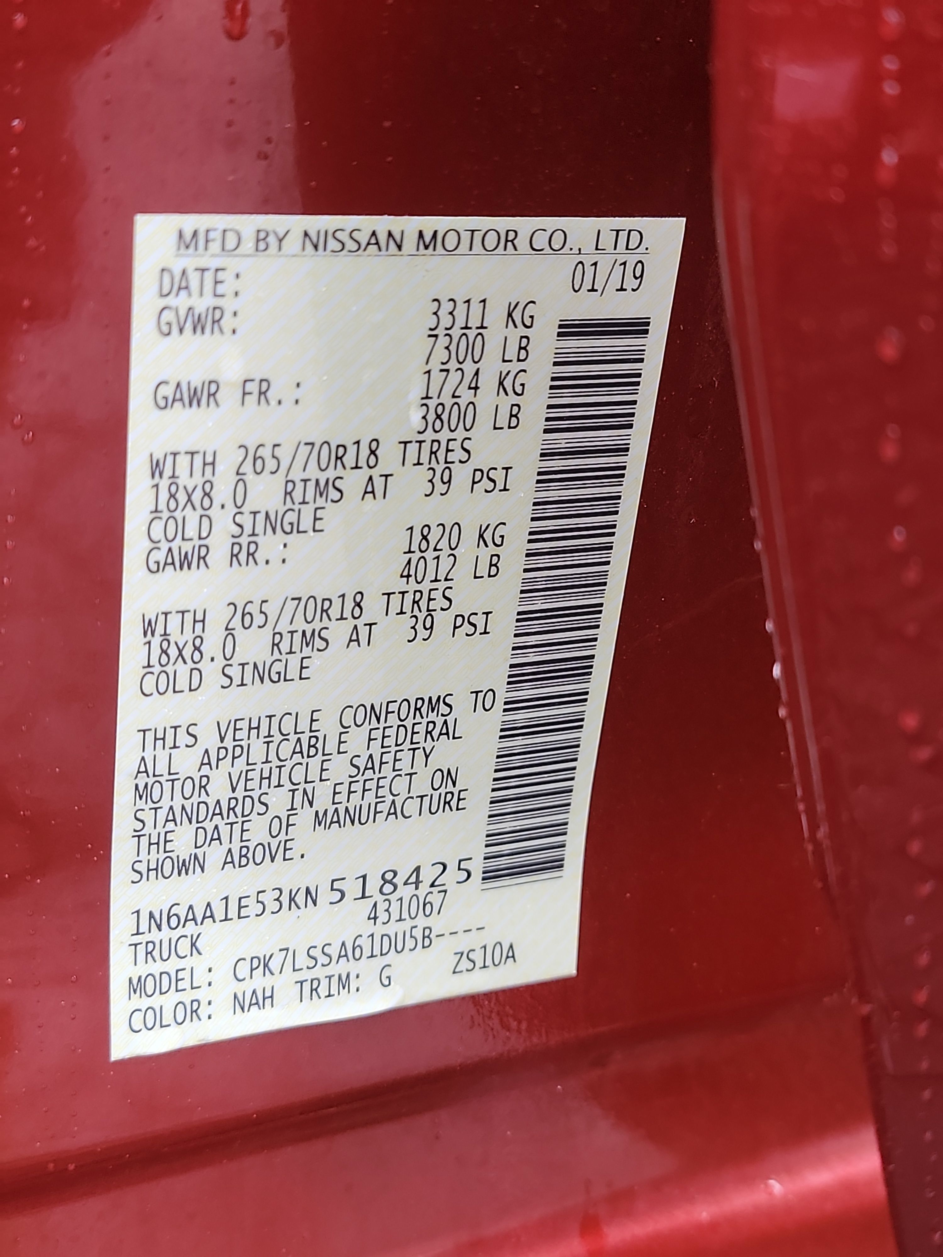 Used 2019 Nissan Titan SV w/ SV Convenience Package AWD/4WD image 32