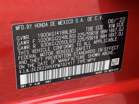 Certified 2023 Honda HR-V Sport image 38