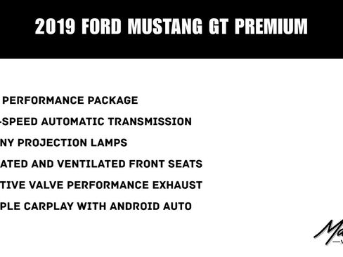 Used 2019 Ford Mustang GT Premium w/ GT Performance Package RWD image 54