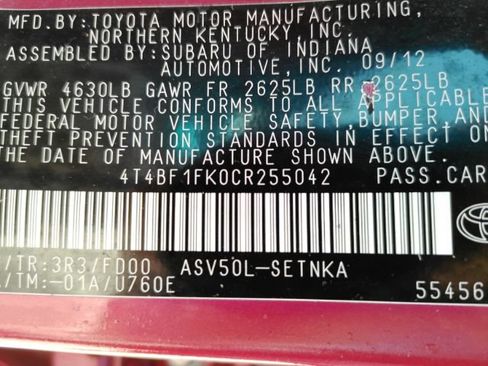 Used 2012 Toyota Camry LE FWD image 53