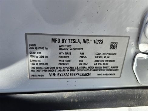 Used 2023 Tesla Model S Standard Range image 16