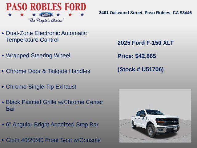 Used 2025 Ford F150 XLT w/ Equipment Group 301A Standard AWD/4WD image 12