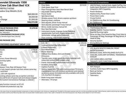 Used 2020 Chevrolet Silverado 1500 Custom w/ Custom Value Package AWD/4WD image 12