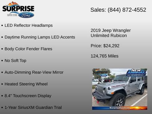 Used 2019 Jeep Wrangler Unlimited Rubicon AWD/4WD image 21