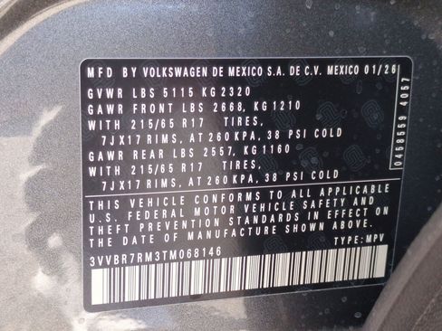 New 2026 Volkswagen Tiguan S image 18