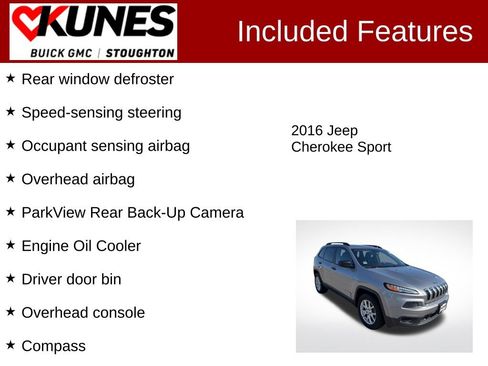 Used 2016 Jeep Cherokee Sport image 3