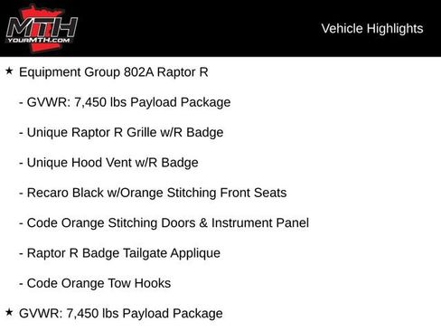Used 2023 Ford F150 Raptor w/ Equipment Group 802A Raptor R AWD/4WD image 10