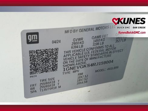 Used 2024 Chevrolet Traverse LT AWD/4WD image 44