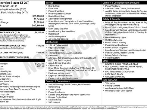 Used 2024 Chevrolet Blazer LT w/ Convenience Package image 10