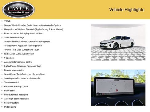 Used 2022 Kia Stinger GT-Line w/ Sun & Sound Package image 4