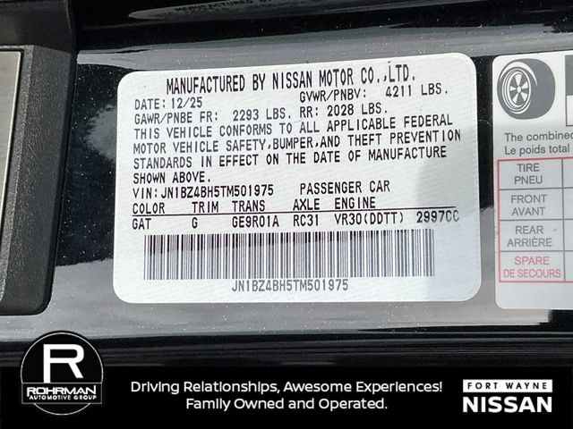 New 2026 Nissan Z Performance w/ Floor Mat Package RWD image 39