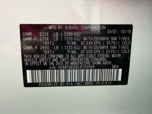 Used 2020 Subaru Outback Onyx Edition XT w/ Popular Package #2 image 18